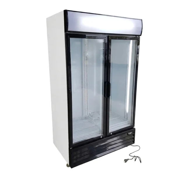 Insphire_Auckland_Hire_Appliences and Catering Equipment_Glass Double Door Fridge