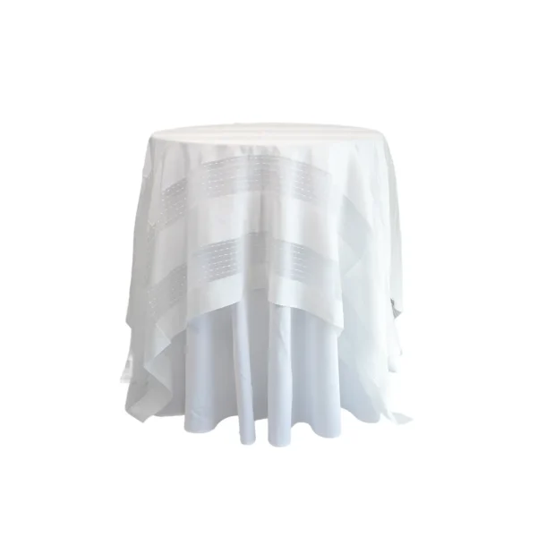 Insphire_Auckland_Hire_Bar_Leaner_Cover_White Modern Lace