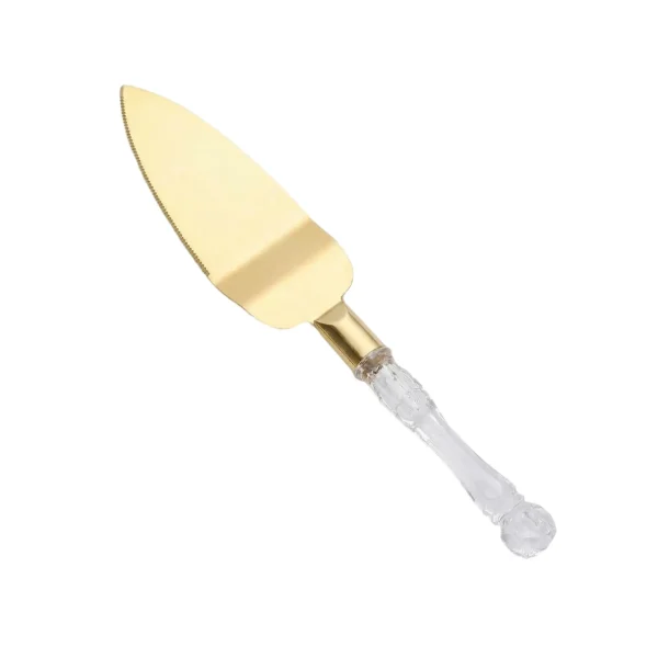 Insphire_Auckland_Hire_Crystal Look Wedding Cake Server – Gold
