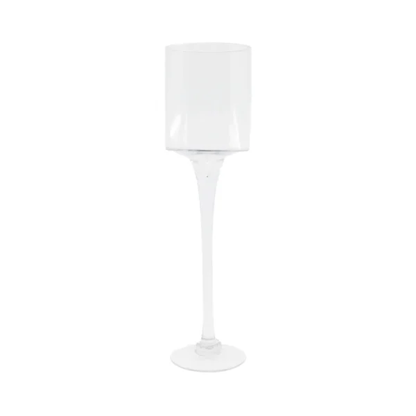 Insphire_Auckland_Hire_Decor_Vases_Candle Holder Glass Stem 40cm