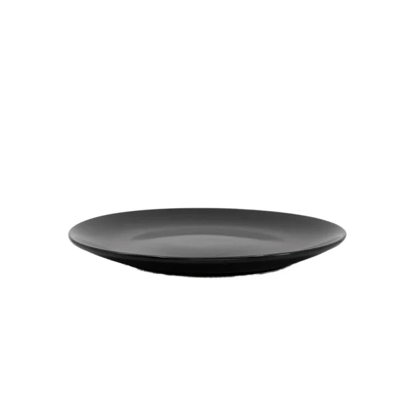 Insphire_Auckland_Hire_Dinnerware_Black Coupe Dinner Plate 27cm