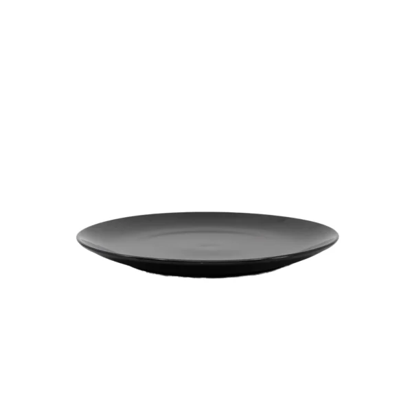 Insphire_Auckland_Hire_Dinnerware_Black Coupe Entree Plate 23cm
