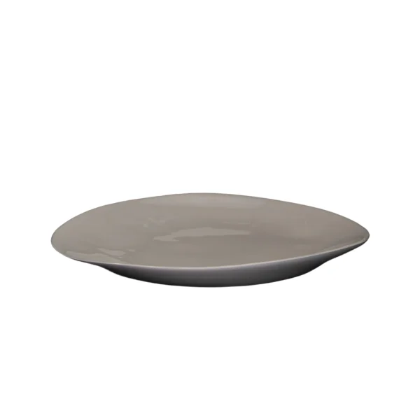 Insphire_Auckland_Hire_Dinnerware_Irregular Dinner Plate Grey 27cm