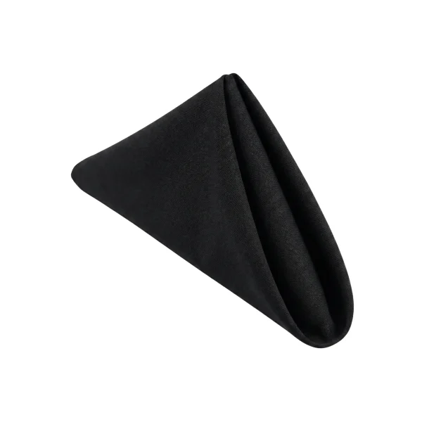 Insphire_Auckland_Hire_Linen Napkin Black Cotton