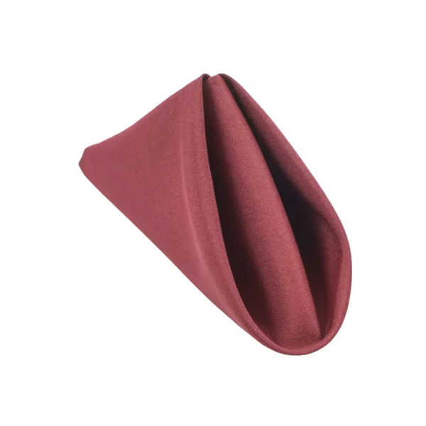 Insphire_Auckland_Hire_Linen Napkin Burgundy Visa