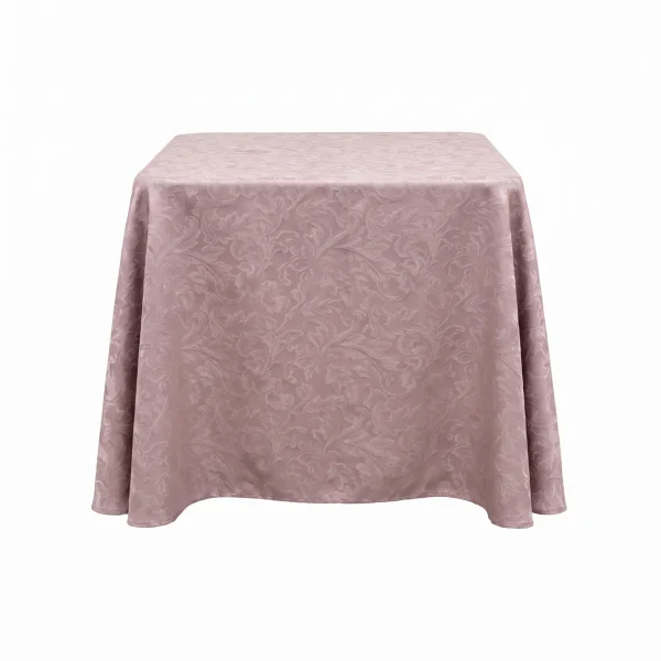 Insphire_Auckland_Hire_Linen Square Dusty Pink Brocade 54 1.35m