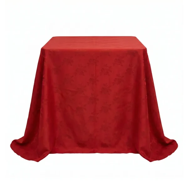 Insphire_Auckland_Hire_Linen Square Red Damask 90"/2.3m