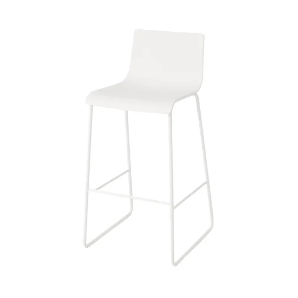 Insphire_Auckland_Hire_White Low Profile Stool