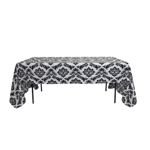 Insphire_NZ_Hire-Overlay Black And White Brocade Trestle