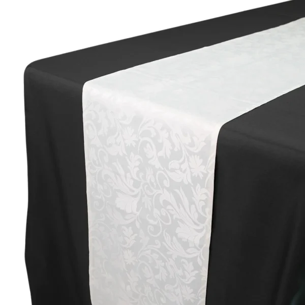 Insphire_NZ_Hire-Table Runner Champagne Scroll