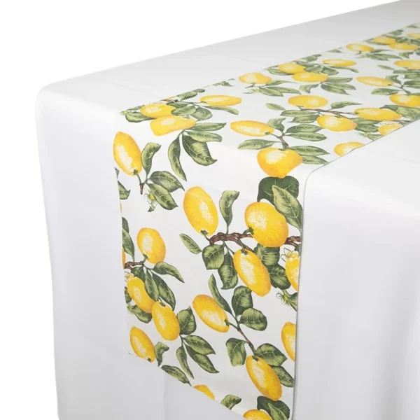 Insphire_NZ_Hire-Table Runner Lemon Print