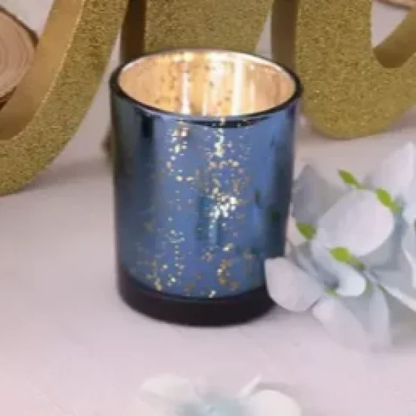 blue tealight holder