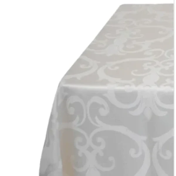 linen fleur de lis square