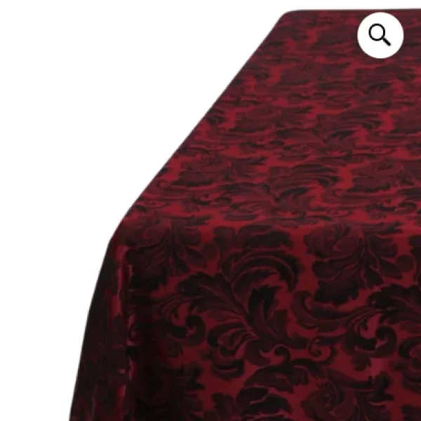 linen square black brocade